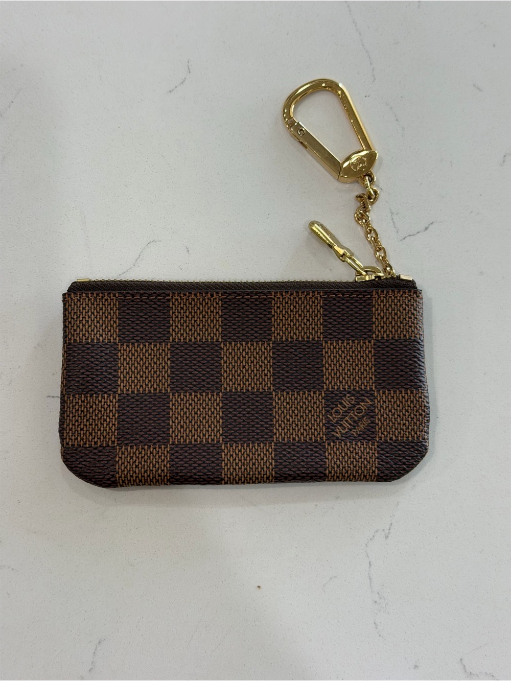 Louis Vuitton Damier Clef Coated Canvas Key & Card Holder